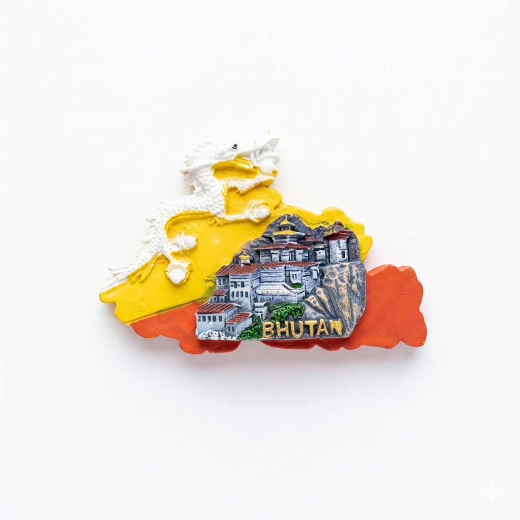 Thumbnail for Bhutanese Souvenir Plaque Handcrafted Cultural Decor 2